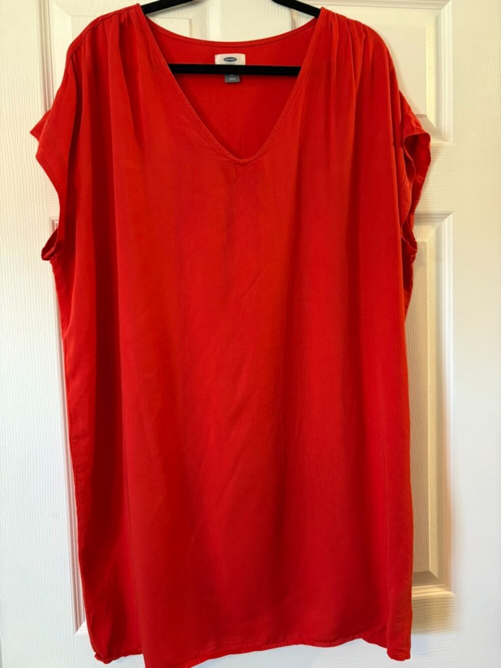 Old Navy Red Short Sleeve Tunic Dress - Casual & Lightweight